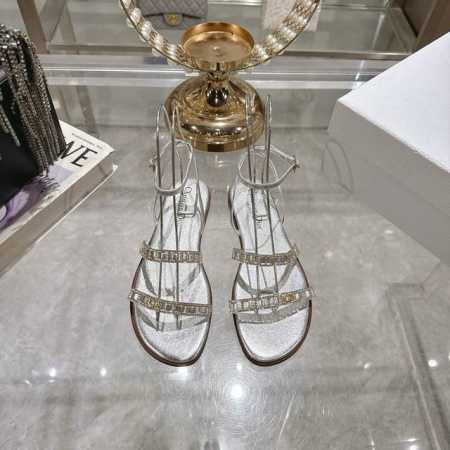 出厂 迪奥 Dior 25Ss 夏季新款 新元素 Dior 春夏新款 钻扣 平底 粗跟 圆头 凉鞋女鞋 圆柱跟凉鞋 圆头粗跟果冻色露趾圆头鞋 市面顶级版本 鞋面 - 点击图像关闭