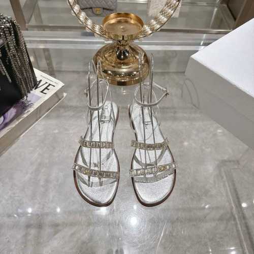 出厂 迪奥 Dior 25Ss 夏季新款 新元素 Dior 春夏新款 钻扣 平底 粗跟 圆头 凉鞋女鞋 圆柱跟凉鞋 圆头粗跟果冻色露趾圆头鞋 市面顶级版本 鞋面