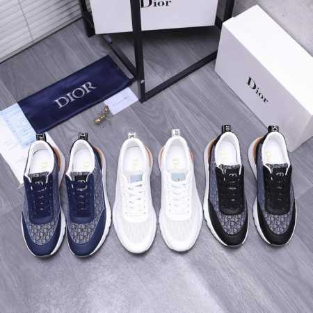 商品商标：Dior 迪奥 休闲鞋 正码码数: 38-44 45订做不退换 商品材料：精选原版鞋面 羊皮内里 橡胶大底 - 点击图像关闭
