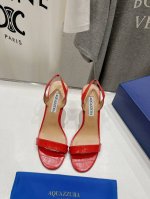高版本出厂390 Aquazzura～菠萝24Ss 全新高跟凉鞋拖鞋 市场顶级版本 蹬上瞬间Gossip Girl的感觉 上脚超级有气质 既简洁又时髦 太美啦