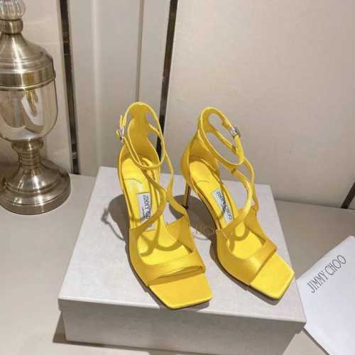 JimmyChoo 巴黎橱窗定制款！高跟凉鞋！市场最高品质！秒杀其他烂渣渣版本！流苏垂落之间 极致女人味 颜色：黑色裸色金色玫红 黄色 金色漆皮 细节也必须用上