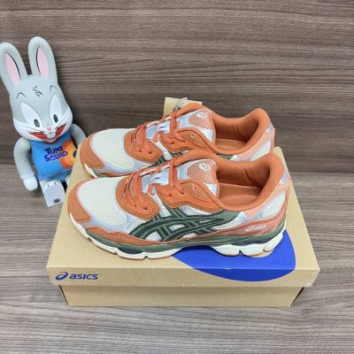 Needles X Asics Gel-Nyc 皮革 炫酷 减震防滑耐磨 低帮 生活休闲鞋 橙绿色 货号: _ 1201A789-251 包装:全套得物配件毒盒