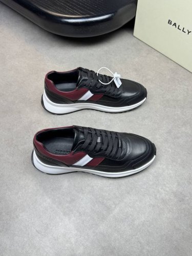 Bally 巴利 -高端品质 原单休闲运动鞋 -鞋面：进口纳帕小牛皮、荔纹小牛皮、后跟高周波品牌Logo -内里：水染牛皮 -大底：超轻Tpu 发泡；成型大底