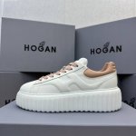hogan 饼干鞋系列 采用进口细腻混种羊皮，内里羊皮+太空透气层网纱，超软记忆棉舒适鞋垫，轻质橡胶发泡鞋底。码数 : 35-40