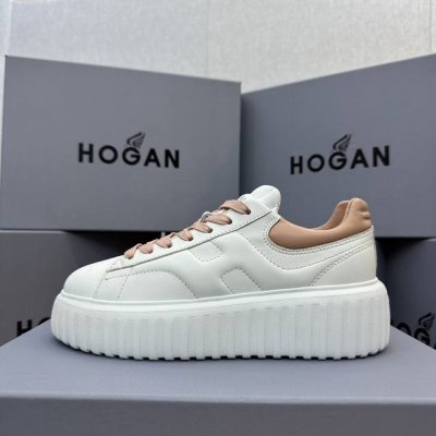 hogan 饼干鞋系列 采用进口细腻混种羊皮，内里羊皮+太空透气层网纱，超软记忆棉舒适鞋垫，轻质橡胶发泡鞋底。码数 : 35-40