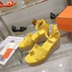 草编水台系列』出厂价 h家爱马仕 春夏新款elda草编渔夫凉鞋 独家原版开发草编水台私模 万年经典百搭单品！纯手工制作顶级版本 欢迎对比 坡跟：8.5cm 水台