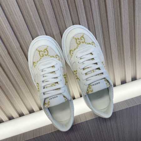 gucci~~全新升级版 原版原色 配海外代购航空包装 Gg情侣款厚底鞋 饼干鞋 小白鞋 运动鞋 平板鞋 走秀款 明星 网红 小红书等必定种草打Call 原版定 - 点击图像关闭