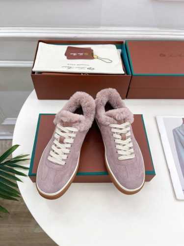 Loro Piana 乐悠翩雅 代购级别情侣款2024秋冬新品Tennis WaIk德训鞋羊毛休闲鞋 LP是意大利顶级奢侈品牌 低调奢华 设计都是一贯纯色系 简
