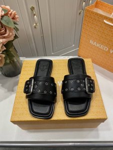 橙子出厂价P P120 Naked Wolfe 意大利小众品牌 狼头春夏新款 方头平底拖鞋 码数：35-40