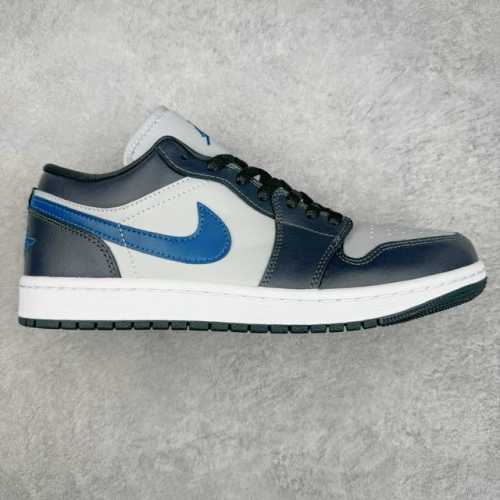 超强福利160 #Ry超级性价比 Air Jordan Aj1 Low 低帮 黑灰蓝 Dc0774-040 终端优势供应 市面中低帮最具代表性版本没有之一 口碑