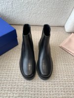 绒面 小牛皮 stuartweitzman fw24ss new arrival～杨紫大姐姐同款 一脚蹬 松紧 机车靴 短靴 sw新款厚底马丁靴百搭实穿，可盐可