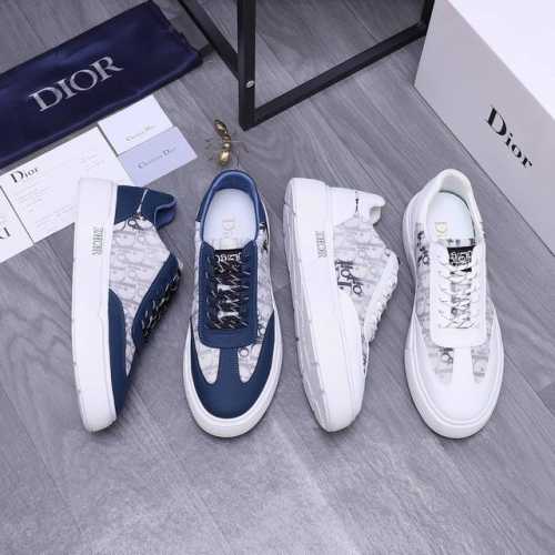 商品商标：Dior 迪奥 休闲鞋 正码码数: 38-44 商品材料：精选牛皮拼接透气印花鞋面 牛皮鞋垫 弹力布内里 橡胶大底