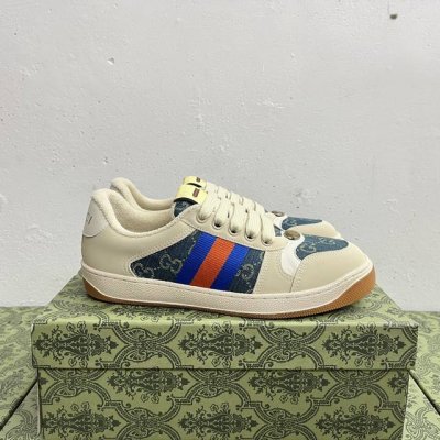 橙子出厂价p 跑量主推款 Gucci 古驰小脏鞋系列 经典原型复古百搭做旧老爹板鞋 复古学院风 怀旧版 原装意大利进口 全套包装 广东代工出品 原档原标原盒 随