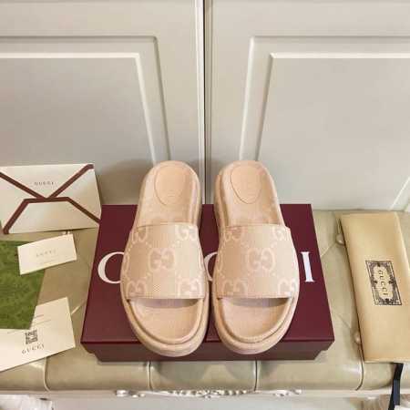 出厂价P ，古奇Gucci厚底拖，提花布面35-44码，印花面35-41码 - 点击图像关闭