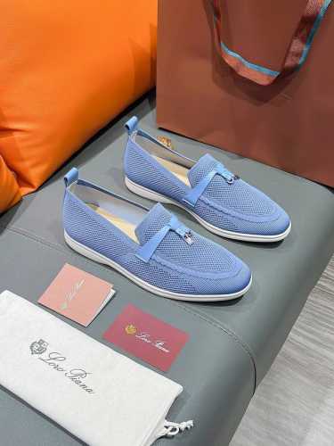 商品名称：Loro Piana Lp 正规码数: 38-44 休闲鞋 商品材料：精选 网布鞋面，舒适羊皮内里 ；原厂大底。