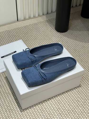 小众潮牌 Jacquemus 25ss春夏新款方头鞋蝴蝶结半拖 单鞋！方头设计真的好时髦！牛仔裤 小裙子搭配不在话下！可可爱爱没有脑袋 四方方的 时髦精必入的一