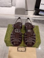 情侣款Gucci 25Ss 春夏最新款 双G果冻凉鞋 专柜购买原版 正品一比一开发 所有细节 材料 全部跟你在专柜买到的都一样 欢迎细节对比 码数:37 44