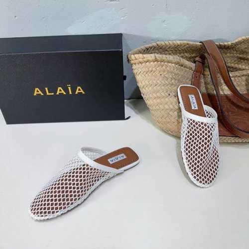 高品质出厂半拖 ！ALAIA24春夏网面平底拖鞋！最新春夏时装秀新款系列平底渔网芭蕾舞鞋！法国高端一线高定品牌！时尚界最后的手艺人 只忠于展现女性身体曲线的裁剪