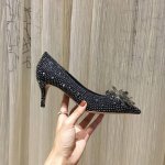 工厂p价 女装女鞋 运动原单黑银色钻跟高10.5Cm+6.5Cm和平底3种选择 为什么不断货？此款主打是婚鞋 上图必卖款最新实拍Baby同款 最新Jimmych