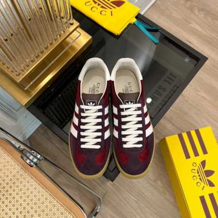 顶级版本升级版 adidas x Gucci联名款运动鞋 春夏新品 专柜新款拼色联名款运动鞋情侣款休闲板鞋系列～ 这一季的新配色绝了爆款 融汇两个品牌丰富且历史 - 点击图像关闭