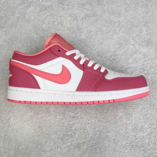 超强福利160 #Ry超级性价比 Air Jordan Aj1 Low 低帮 粉白 553558-616 全新流水线出品 Dt版本唯一平替选择 市场第二梯队最强