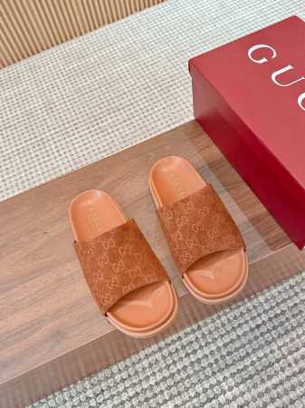 工厂p价 女装女鞋 运动原单 2025福利新品厚底Gucci互扣式刺绣大G横带穆勒鞋 官网同步，原版一比一复制，最高版本所有材质细节均与Yb一致 常年做货。 面 - 点击图像关闭