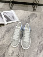 新款 满钻款 满钻款羊皮里 女 满钻款牛皮里 女 码数34-40 麦昆高品质顶级版Alexander Mcqueen 经典明星爆款百搭小白鞋 已升级，全新一代新