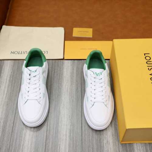 出厂价 顶级原单 品牌 Louis Vuitton Lv.路易威登 材质 原工厂牛皮材料1：1发泡轻便柔软原板大底 舒适内里 款式类型：休闲运动 板鞋 等级：专