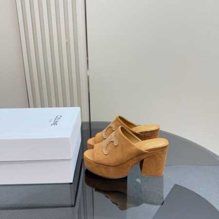 厂价 Celinl 赛琳 25Wf春夏新品 粗跟凯旋门厚底拖鞋 夏天一定要入的凉拖系列 可文艺可时髦 穿搭率实在太高了 厚底在拉长腿方面真的Yyds 百搭舒适 - 点击图像关闭