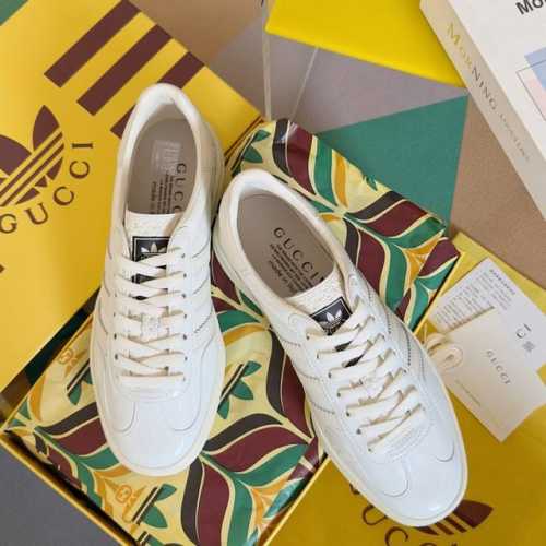 顶级版本：情侣款 Adidas X Gucci联名款Gazelle运动鞋 情侣款休闲板鞋 原版购入开发 做货 阿迪达斯X古驰世纪联名爆款 融汇两个品牌丰富且历史
