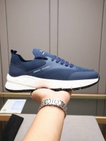 Emporio Ar阿玛尼 2025最新品 超级有范儿的一款休闲鞋 精选头层小牛皮高弹力飞织透气网里鞋舌精致工艺图案装饰Logo 侧面Ax标志性Logo霸气十足
