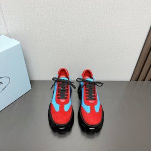出厂:女430男440独家顶级版本 Prad-A普拉*达Vs经典休闲鞋系列 松糕厚底乐福鞋 原版1:1定制，今年最潮的三角标一脚蹬英伦风复古情侣小白鞋，众多网红