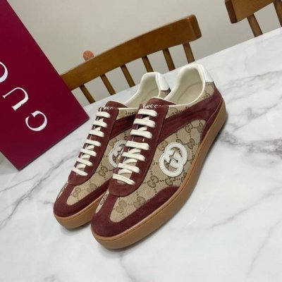 全皮 男款10 gucci 古奇 情侣款 德训鞋 拼接撞色搭配 立体层次感十足 版型秀气 上脚舒适百搭 鞋面为磨砂皮 织布 内里为羊皮 注塑一体牛皮垫脚 Tpu