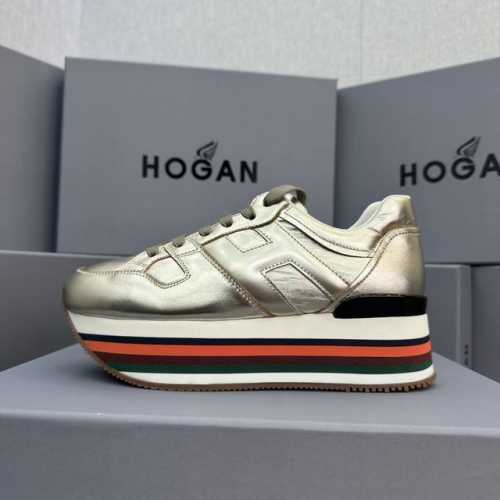 hogan 度假系列新款顶级版现货发售 松糕厚底顶级版 都市新潮休闲风 各明星 博主推荐 时尚百搭风格百变！原版楦型 原版大底一比一为你打造 值得推荐！ 鞋面采