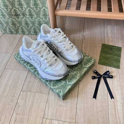 橙子出厂价 GUCCI 古驰 Ripple系列波浪鞋 厚底老爹鞋 休闲运动鞋 采用创新缝线工艺制作，打造如水般的流动质感。皮革设计搭配三维立体互扣式皮革贴饰和字