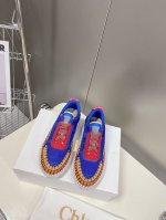 2670春夏Chloe 克洛伊Nama Sneaker彩虹系列运动鞋、孙怡宋茜明星同款、原材料是可再生物料制作、全手工缝马克线、肉眼可见皆是手工制造、环保与时尚