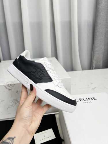 ct-11 Celine 春夏凯旋门Logo 运动休闲鞋 情侣款35-44以极简鞋型点晴日常穿搭兼具柔美与率性 简约百搭轻便舒适 面料牛皮，内里织物舒适轻盈感内