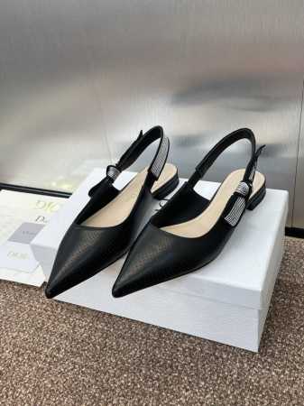 工厂p价p j Adior织带后空凉鞋 迪奥 Dior 2025 春夏新款冲孔女鞋 Toujours 刺绣字母Logo平底蝴蝶结拼色凉鞋 市场顶级高端版本 材质 - 点击图像关闭
