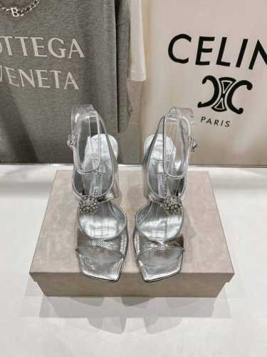 高版本出厂 Jimmy Choo*｜Jc 吉米周2025Ss夏季新款高跟凉鞋 原版套楦，完美的线条，简约大气上脚显气质粗跟舒适百搭，还能拉长双腿显高显瘦显腿长，