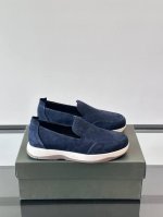 berlut* 布鲁提 男士一脚蹬高端休闲鞋 官方最新新款 进口牛反绒材质 内里进口小牛皮 纯橡胶轻底 轻便舒适 Berlut* 徽章和Logo印花俘获视觉亮点