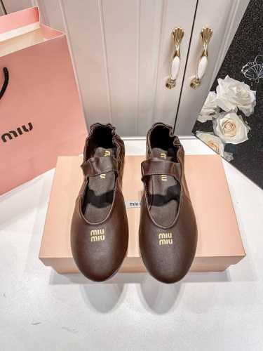 橙子出厂价P Miumiu 缪缪 春夏新款 圆头平底芭蕾舞鞋 复古玛丽珍鞋单鞋 码数：34-41
