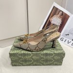 橙子出厂价p gucci 古驰 2025早春新款 大G花布高跟凉鞋 高跟鞋单鞋 小红书推荐 明星同款 早春跟鞋 顶奢新品 跟高 7Cm 码数 34-42