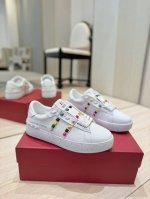 工厂P价 顶级系列 Valentino华伦天奴Garavani Open Disco 铆钉 厚底 休闲 运动鞋 小白鞋 原版购入开发 做货 V家经典系列 柳钉小