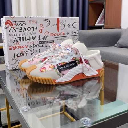 商品商标：Dolce&Gabbana 杜嘉&班纳 正码码数 38-44，45，46定制 商品材料：鞋面意大利牛皮拼接麻布鞋面，羊皮垫，鞋底：原厂特供原版橡胶大底 - 点击图像关闭