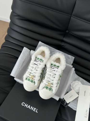 Chanel 24P新款大头饼干鞋 原版开发顶级版本 鞋面正品一致 内里羊皮 TPU大底 非普通版本橡胶大底 Size:35-39 其他码数定做