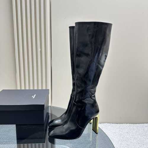 新款]YSL 圣罗兰 女士AUTEUIL镜面皮革长靴 SaintLaurent巴黎1周中国23秋Auteuil奢华漆皮踝靴 SAINTLAURENT这款“Aut