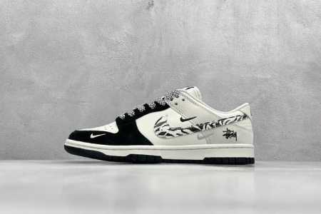 400 現貨 终端放店 Xc版 Nk Sb Dunk Low 斯图西联名 斑马黑白勾 周年高端定制 低帮休闲板鞋 #定制鞋盒 大厂纯原品质出货 超高清洁度 皮料 - 点击图像关闭