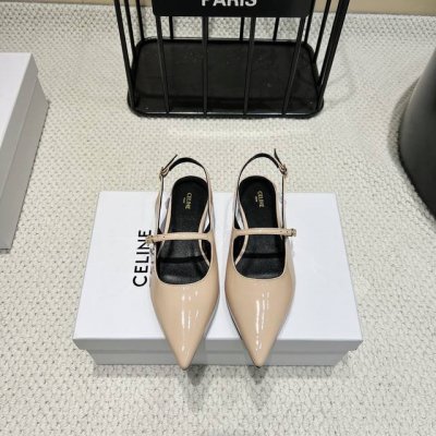 出厂 高版本 celine 2025Vs夏季 尖头平底单鞋 夏季季搭配袜子 简直绝绝子了复古的点上带上了满分时髦感颜值绝原版购入开发 依旧最高输出 还原原版定制
