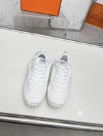 ΗERMES 皮面P: .布面P: 情侣款， Size：35-40 男39-44 45定做 Hermes爱马仕2024春夏走秀款In系列德训鞋火爆上新 原版购入