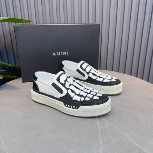 Amiri埃米尔 P: 情侣款size:女35-40；男38-44； 45.46订做 2024帆布套脚厚底休闲板鞋 Amiri 系列帆布低帮板鞋 经典板鞋版型设